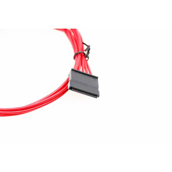 Mudular Cable for Power Supply with Extra-Sleeved 24 PIN 8PIN 6PIN 580mm Length Red