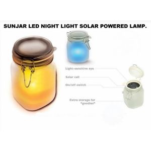 Sun light Jar Frosted glass is an ingenious portable solar powered light. It