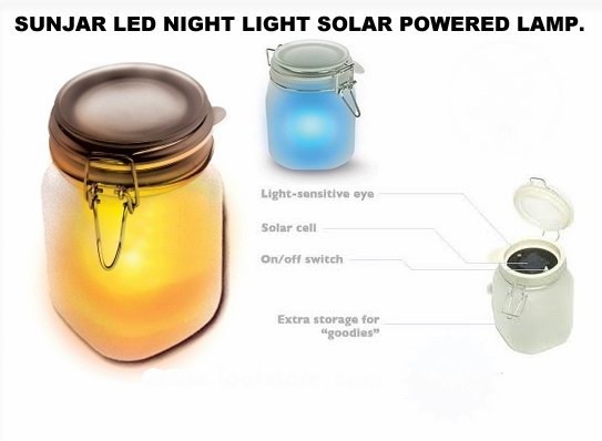 Sun light Jar Frosted glass is an ingenious portable solar powered light. It
