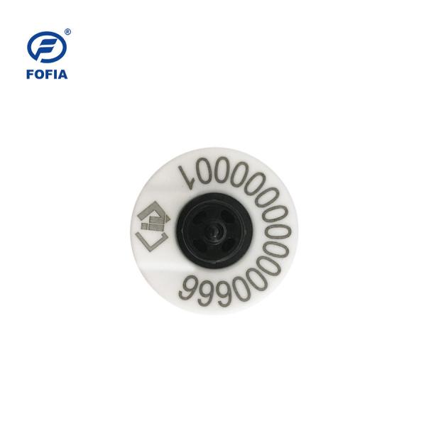 White HDX Eletcronic Ear Tags 29mm For Cattle Identification NLIS