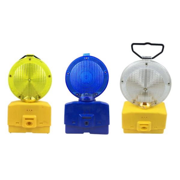 Traffic Warning Light Flashing LED Solar Road Warning Barricades Traffic Baton On Safety Cones