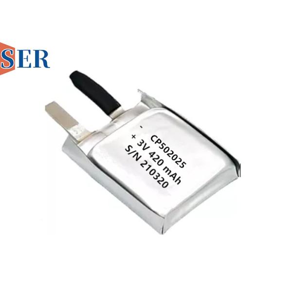 Buy SER CP502025 Soft Package Lithium Manganese Battery Of 3.0V Li-MnO2 Battery at wholesale prices