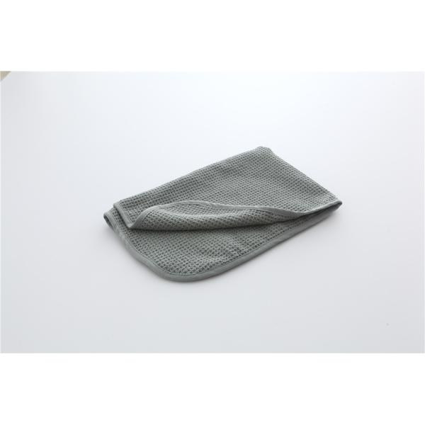 Buy Gray grey clolor microfiber microfibre waffle weave car cleaning cloth sports towels at wholesale prices