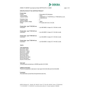 Yuyao Ollin Photovoltaic Technology Co., Ltd. Certifications
