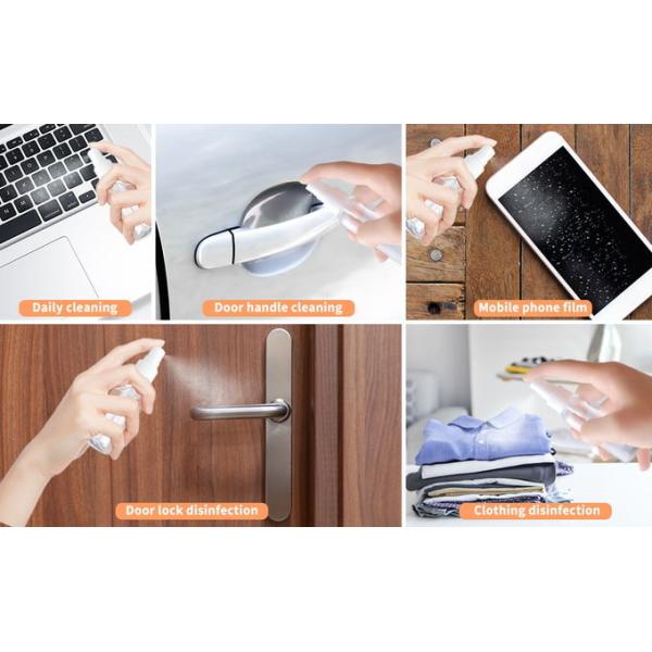 3.4oz 100ml PET PETG Refillable Travel Containers With Spray Pump