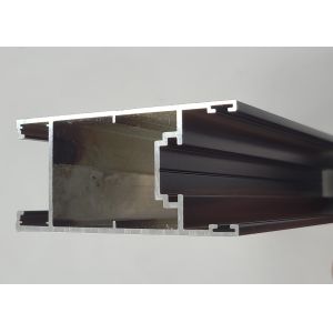 Black Powder Coated Anodized Aluminium Door Profiles For Roller Shutter Louver