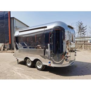 Luxury Airstream Mobile Food Trailer Multifunctional Street Food Truck Trailer