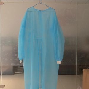 Lightweight PP PE Disposable Surgical Gown Chemical Protective Coveralls