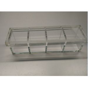 clear acrylic divider storage box with lid