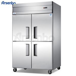 Soundless Restaurant Kitchen Fridge Freezer Anticorrosive 220V