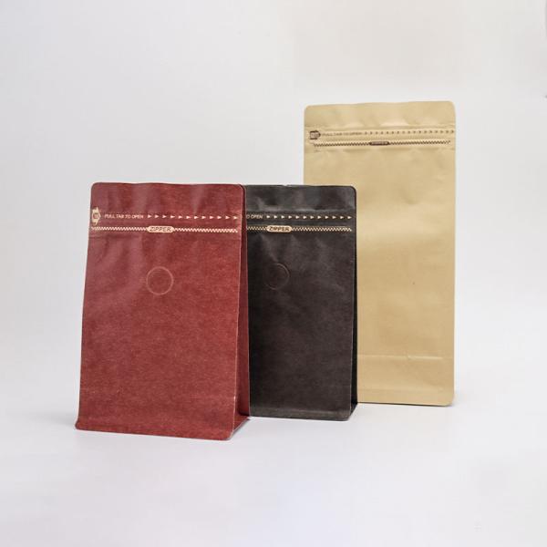 Refoldable Kraft Paper Coffee Tea Packaging