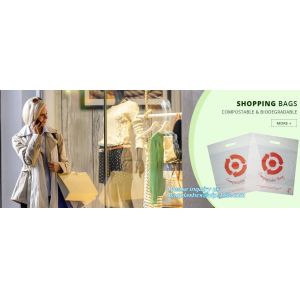 Compostable plastic vest handle bag shopping t-shirt bag, Biodegradable
