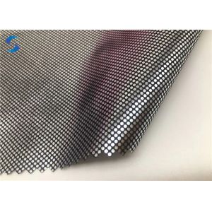 Plain Dyed 55gsm 210T Polyester Taffeta Fabric Silver Coated