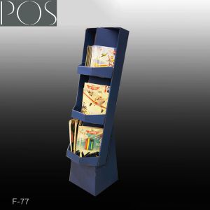 POS Brochure Advertising cardboard floor display stand