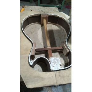 AAAA handmade all Solid ebony wood single cut guitar 14 frets imported wood