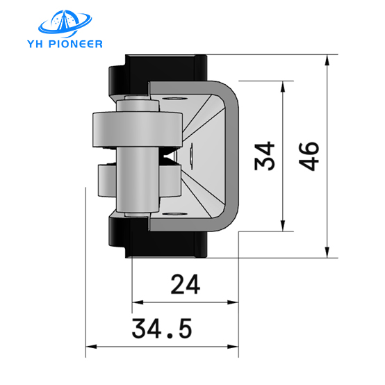 Stainless Steel Single Row Roller Side Guide Rail For Low Friction Conveying