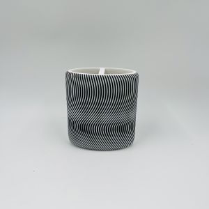 Sand stone bath accessories sets round & oval shape white color with balck swirl