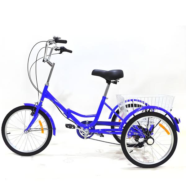 Folding 3 Wheel Bicycle For Adults Three Wheel Pedal Bike For Elderly Trike New