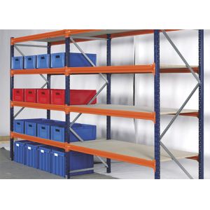 Powder Coated Long Span Racking System Customized Dimension Anti - Rust