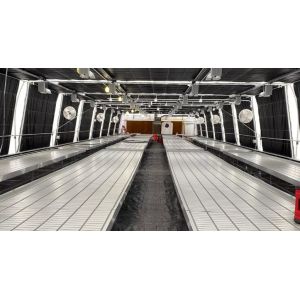 Single Span Tunnel 100% Automated Blackout Greenhouse With Hydrophobic System