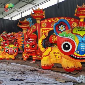 Traditional Festival Chinese New Year Lanterns 2 Meters Weather Proof