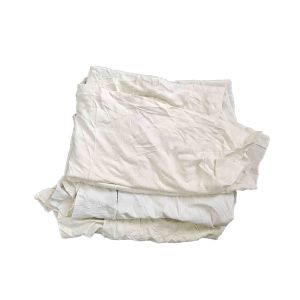 100% Cotton 30cm 55Cm 20kg/Bale White T Shirt Rags