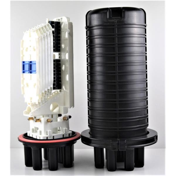 286 core Fiber Optic enclosure PP , 7 small round ports 6 tray