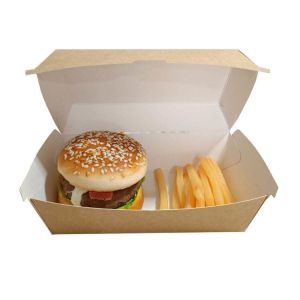 Wholesale custom printing fast food delivery burger boxes
