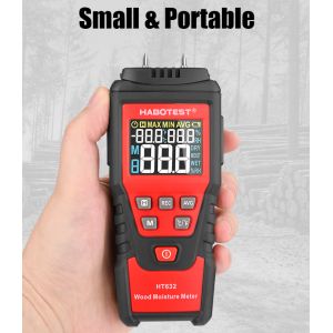 Plastic 58% Digital Wood Moisture Meter , Firewood Moisture Tester