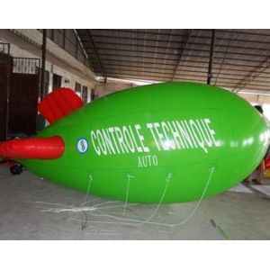 Quality Inflatable advertising blimp / inflatable giant helium airplane / flying green blimp for sale