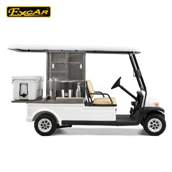 EXCAR Aluminum 2 Seats Food Golf Cart With ADC Motor PC Windshield 1