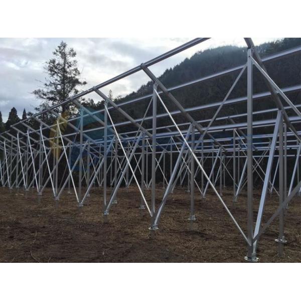 Thickness 0.5mm - 15mm Galvanized Steel solar ground mounting system solar bracket