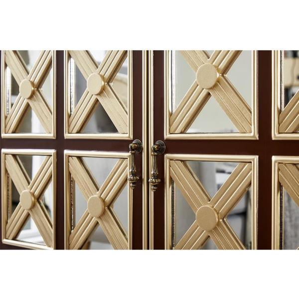 European Neoclassical Hotel Room Cabinets Solid Wood Living Room Against The Wall Storage Cabinet