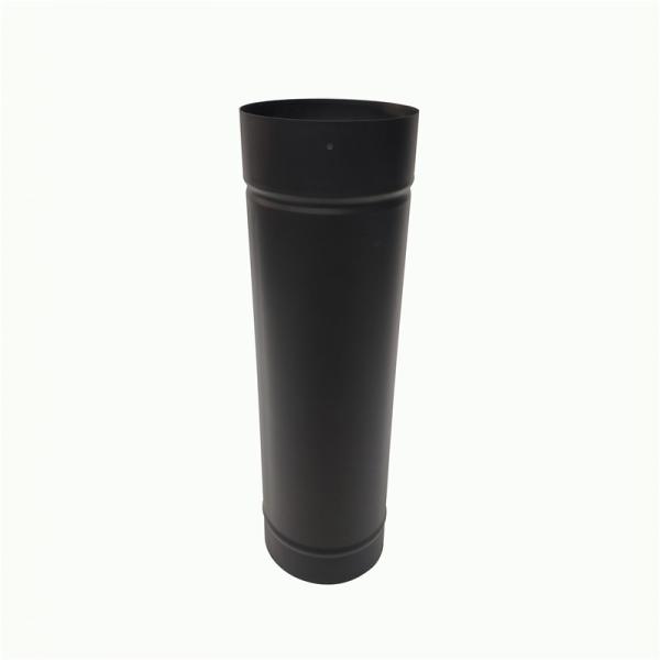 Buy Black Straight Insert 500mm Single Wall Black Stove Pipe at wholesale prices