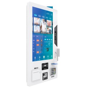 32inch touch screen kiosk with thermal printer passport scanner atm cash machine