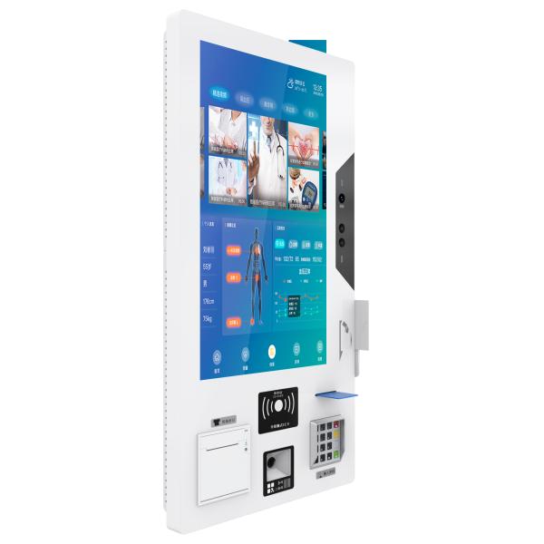 32inch touch screen kiosk with thermal printer passport scanner atm cash machine