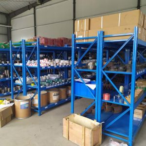 Rust Free Industrial Warehouse Racking Rivetier Boltless Shelving Powder Coating
