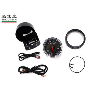 Aluminum Car Digital Voltmeter 8 - 18 V Display With LED / Buzzer Warning