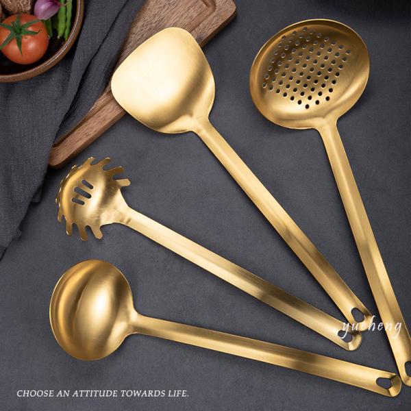 Factory Gold Luxury Color Stainless Steel Kitchen TOOLS Utensils Amazon Kitchen Tool