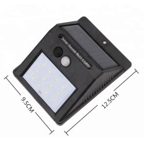 12 Leds Solar Sensor Wall Light IP65 Protection With 3.7V Working Voltage