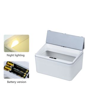 6L/8L Car Trash Can Automatic Sensor Induction Smart Dustbin Desktop Waste Bin