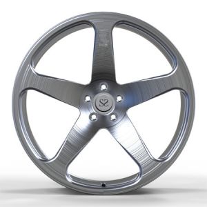 RS6 1 Piece Deep Concave Forged Wheels Brushed Black Monoblock Alloy Rims