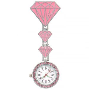 Cute Nurse watch Hard Plastic Cartoon image Nurse Hanging Watch Smiling Face