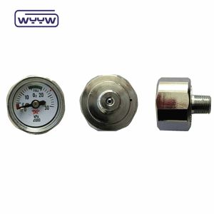 1 Inch 25mm Bar Psi Small Manometer Pressure Gauge 1/8 Npt 1 Year Warranty