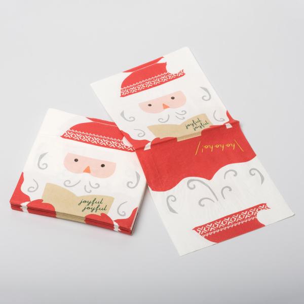 Buy Custom Print Santa Claus Christmas Paper Napkins Party Supplies Set at wholesale prices