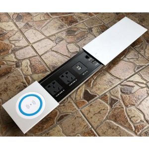 Quality Wireless Charging Multimedia Conference Table Socket / Under Table Power Socket for sale