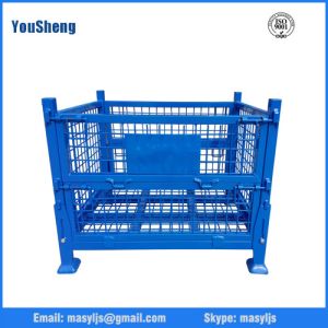 China Industrial stackable warehouse storage containers/wire mesh containers on sale China Industrial stackable warehouse storage containers/wire mesh containers on sale
