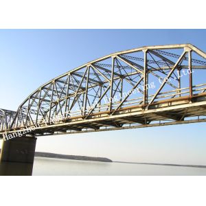 3-20m Arched Truss Steel Bridge For Highway And Railway
