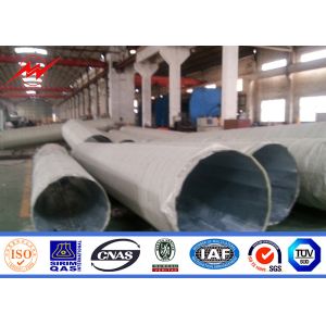 OEM Round Steel Utility Pole 15m 20kn Steel Transmission Poles
