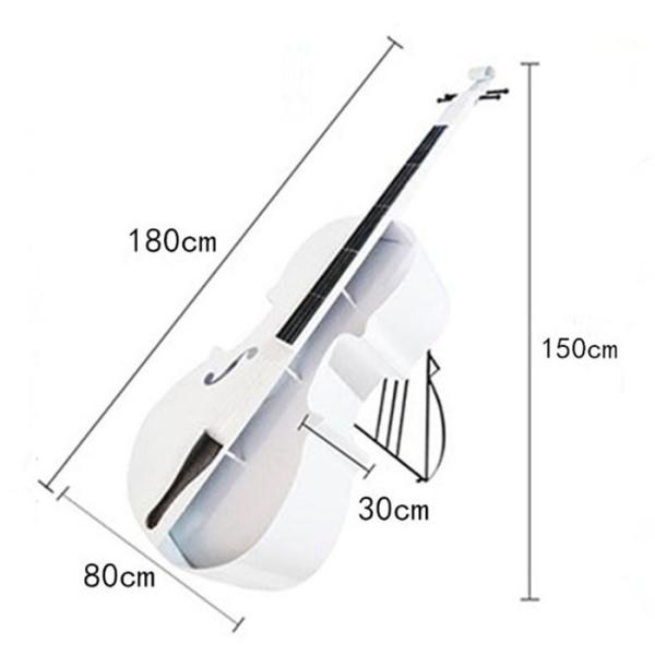 Outdoor Garden Decoration Cello Iron Music Theme Decorations Lawn Creative Ornaments Musical Instrument Sculpture